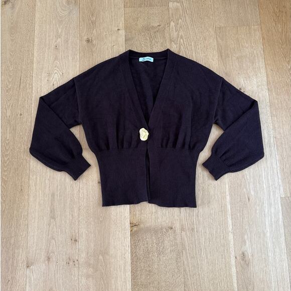 Cupshe Cardigan Effortless Confidence Size XS Brown Gold - Picture 1 of 6